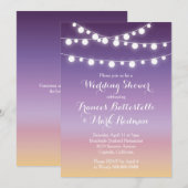 Zomerzonsondergang Lights Bruids Trouwdouche Kaart (Voorkant / Achterkant)