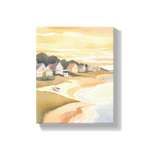 Zomerzonsondergang | Martha's Vineyard Waterverf