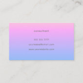  zomerzonsondergang visitekaartje (Achterkant)