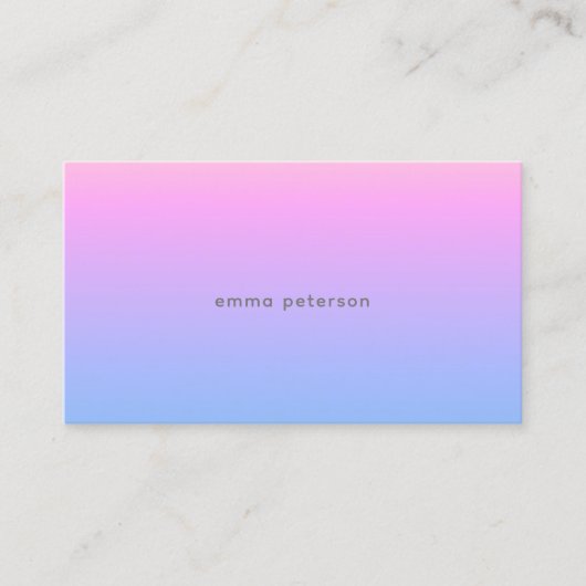  zomerzonsondergang visitekaartje (Voorkant)