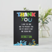 ZOMERZWEMBAD BEDANKKAART VOOR JONGENS (Staand voorkant)