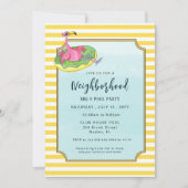 Zomerzwembad en Blockfeest Kaart (Voorkant)