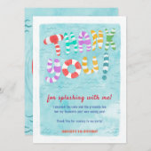 zomerzwembad: spetter kaart (Voorkant / Achterkant)