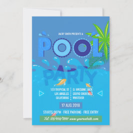 Zomerzwembadfeest Uitnodiging