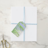 Zomfbomen — Bleek groen Cadeaulabel (Met Touw)