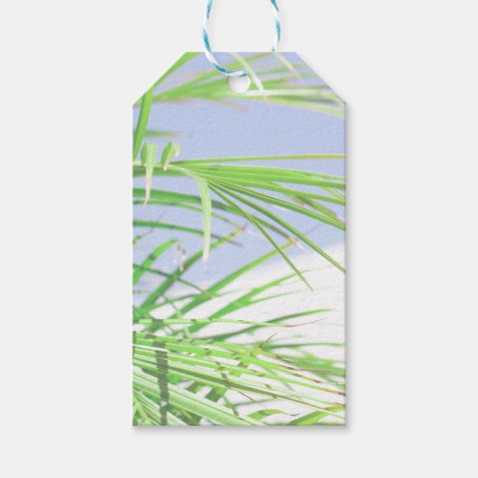 Zomfbomen — Bleek groen Cadeaulabel (Voorkant)