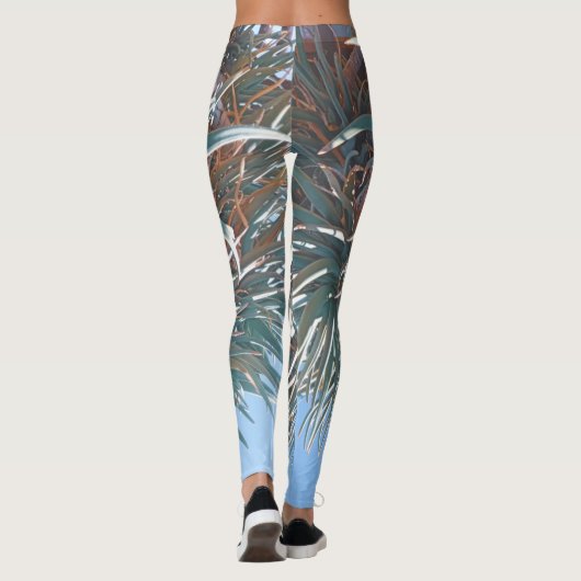 Zomfbomen — Bleek groen Leggings (Achterkant)