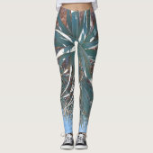 Zomfbomen — Bleek groen Leggings (Voorkant)