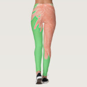 Zomfbomen — Bleek groen Leggings (Achterkant)