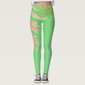 Zomfbomen — Bleek groen Leggings (Voorkant)