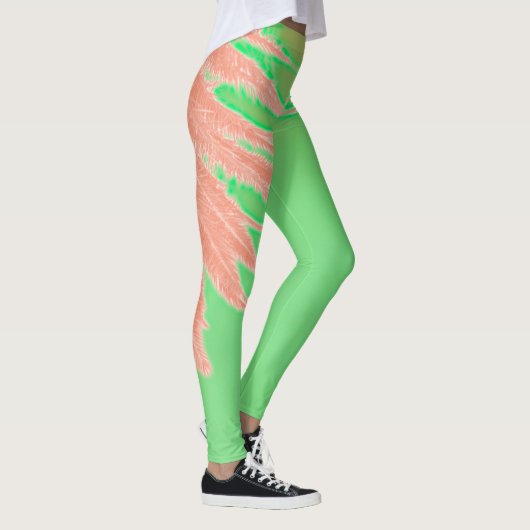 Zomfbomen — Bleek groen Leggings (Rechts)