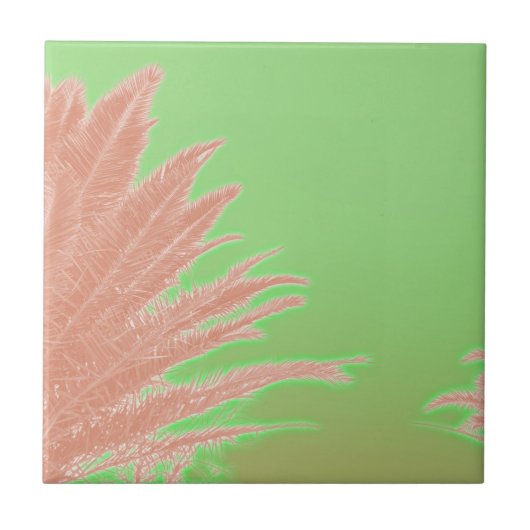 Zomfbomen — Bleek groen Tegeltje (Voorkant)
