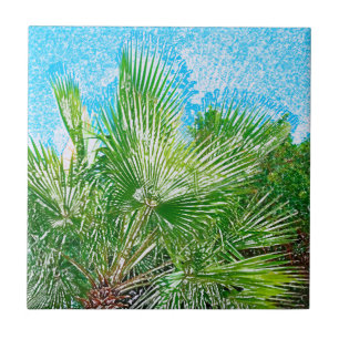 Zomfbomen — Bleek groen Tegeltje