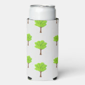 Zomfbomen op grijs seltzer blikjeskoeler (Seltzer Voorkant)