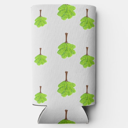 Zomfbomen op grijs seltzer blikjeskoeler (Achterkant)