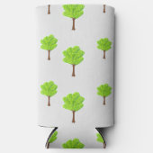 Zomfbomen op grijs seltzer blikjeskoeler (Voorkant)