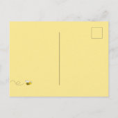 Zomfeeënfeest met hommels achtertuin bq briefkaart (Achterkant)