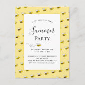 Zomfeeënfeest met hommels achtertuin bq briefkaart (Voorkant)