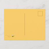 Zomfeembijen zonnebloemen achtertuin bq briefkaart (Achterkant)