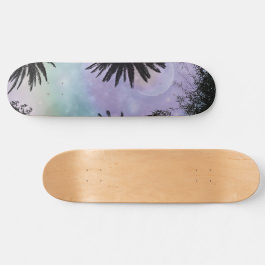Zomfholografisch verlooppalmboomvormig ontwerp persoonlijk skateboard (Horizontaal)