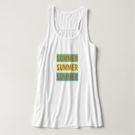 Zomfkleurige tekst gebaseerd op schattig groen gee tanktop