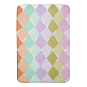 Zomfkleurpatroon diamant badmat (Voorkant Verticaal)