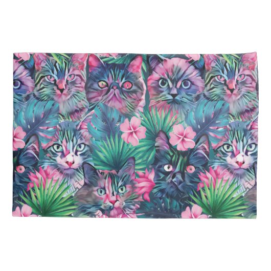 Zomflorkatten Kussensloop (Achterkant)