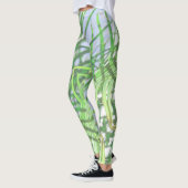 Zomfpalmboom laat Bleek groen deegsel over Leggings (Links)