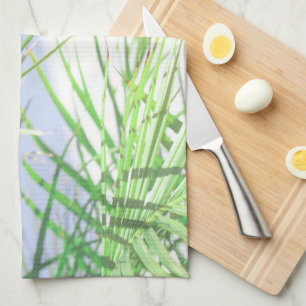 Zomfpalmboom laat Bleek groen deegsel over Theedoek