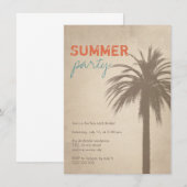 Zomfpalmboomgaard Oranje blauw Kaart (Voorkant / Achterkant)