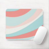 Zomfretro-druk home decor blauwgroen en koraal muismat (Met muis)