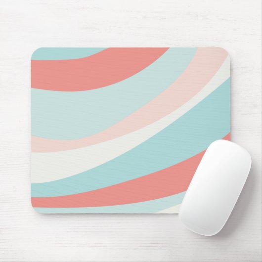 Zomfretro-druk home decor blauwgroen en koraal muismat (Met muis)