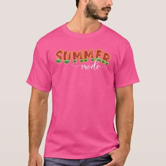 Zomfstand Watermeloen Beach Vacties T-shirt (Voorkant)