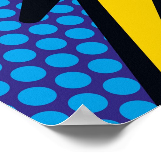 ZOMG Fun Retro Comic Book Pop Art Poster (Hoek)