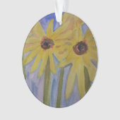 Zomgeel zondbloem AcrylOrnament Ornament (voorkant)