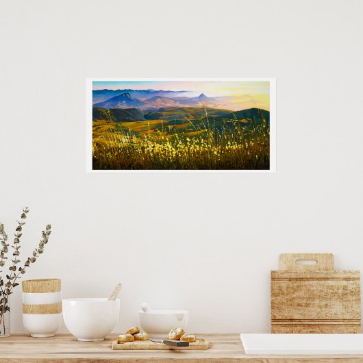 Zomhermiddag over de schietsport poster (Keuken)