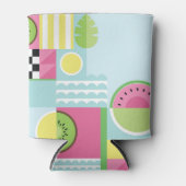 Zomkleurige mozaïekvruchten, watermeloenkiwi blikjeskoeler (Voorkant)