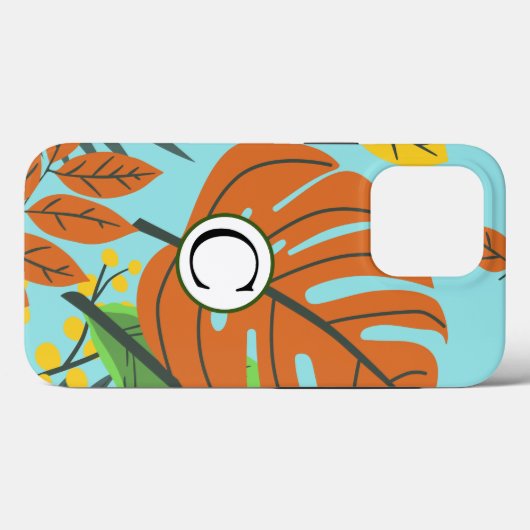 Zomkleurige tropische blauwe hemel en groene tuin Case-Mate iPhone case (Achterkant (horizontaal))