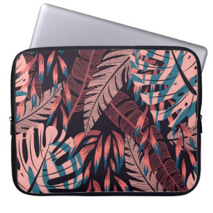 Zomlicht naadloze achtergrond met kleurrijke tr laptop sleeve