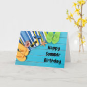 ***ZOMMER BIRTHDAY*** WISSEN VRIEND OF GEZIN KAART (Gele Bloem)