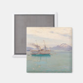 Zommorgen te Molde, 1892 Magneet (Voorkant / Achterkant)