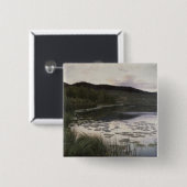 Zomnacht 1886 vierkante button 5,1 cm (Voorkant /achterkant)