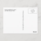 Zomnacht Noordelijke lichten over het meer van de  Briefkaart (Achterkant)