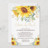 Zomnebloem Baby shower per post Kaart (Voorkant)