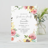 Zomnebloem Floral Gradual Party Kaart (Staand voorkant)