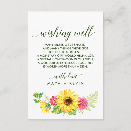 Zomnebloem Wishwell Informatiekaartje (Voorkant)