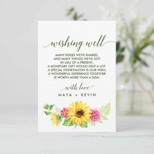 Zomnebloem Wishwell Informatiekaartje (Staand voorkant)