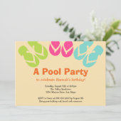 Zomp zandbalfeest in zomerkleur kaart (Staand voorkant)