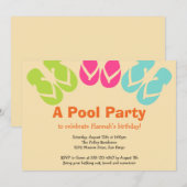 Zomp zandbalfeest in zomerkleur kaart (Voorkant / Achterkant)