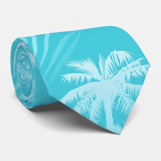 Zompalmen Aqua Stropdas (Opgerold)
